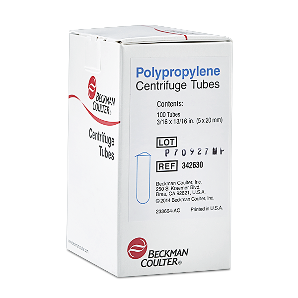 342630_175 mL Open-Top Thinwall Polypropylene Tube, 5 x 20mm - 100Pk